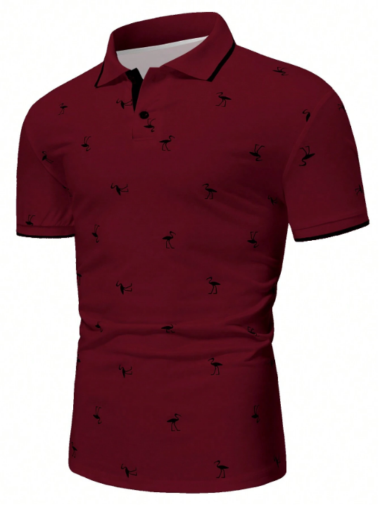 Manfinity RSRT Men's Short Sleeve Printed Polo Shirt