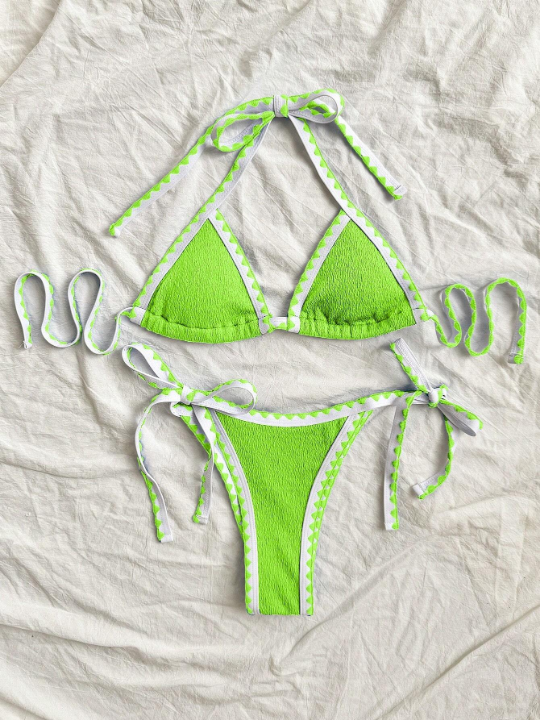 2024 New Design Bikini Set, 2 Pieces, Strap, Fashionable & Sexy Women's Swimwear