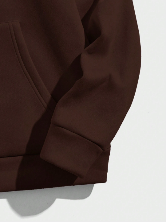 Manfinity Hypemode Men's Cartoon Bear Printed Hooded Sweatshirt