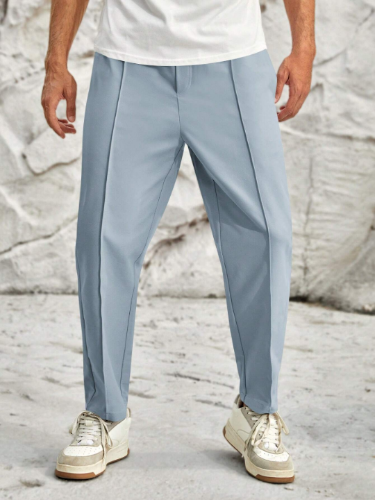 Manfinity Homme That's A Pair Of Solid Color Pants With Woven Seam Trim