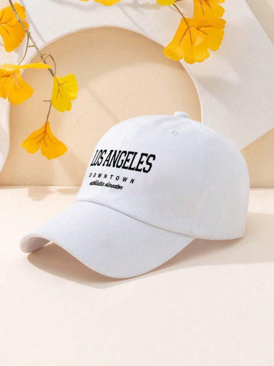 1pc Unisex Y2k Style Print Los Angeles Downtown Athletic Director Baseball Cap Outdoor Sun Protection Hat For Sports, Daily Commute