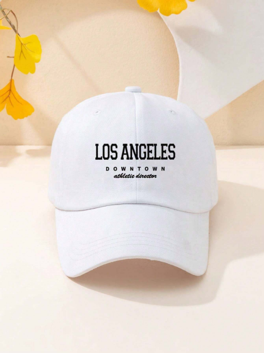 1pc Unisex Y2k Style Print Los Angeles Downtown Athletic Director Baseball Cap Outdoor Sun Protection Hat For Sports, Daily Commute