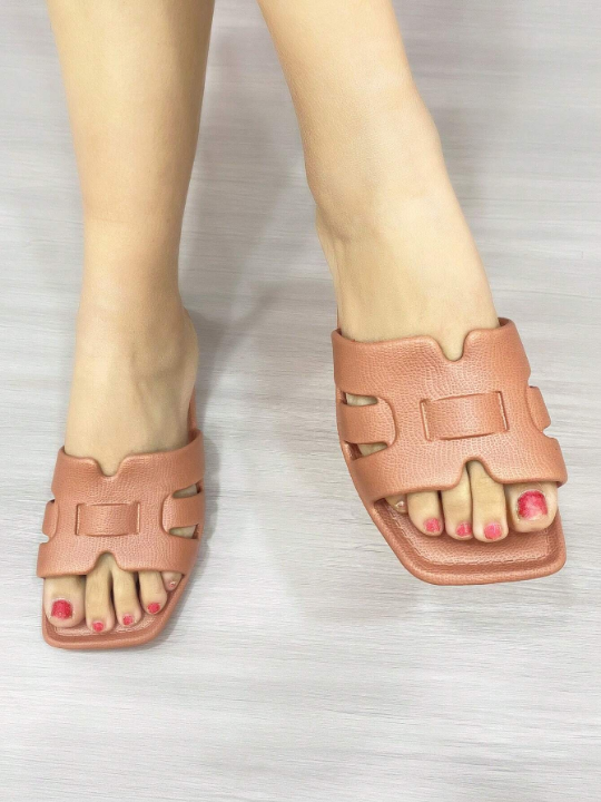 Women's Flat Sandals Spring Summer Season Sexy & Elegant & Minimalist Anti-Skid & Wear-Resistant Big Size Fashionable Slippers