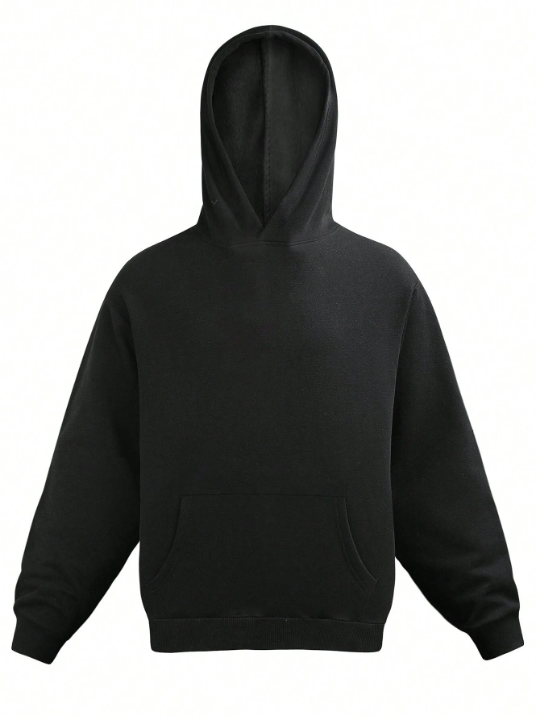 Men's Stylish Solid Color Hooded Sweatshirt