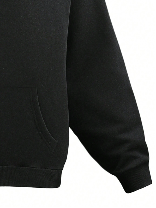 Men's Stylish Solid Color Hooded Sweatshirt