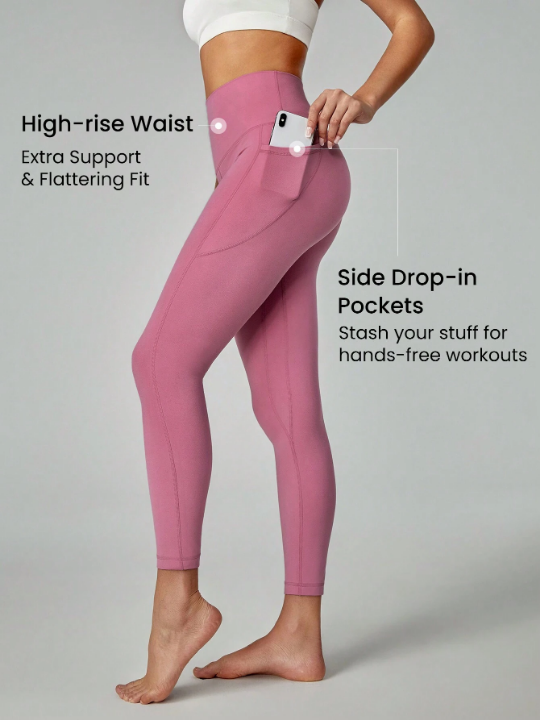 GLOWMODE 24" FeatherFit High-Rise Side Pocket Leggings