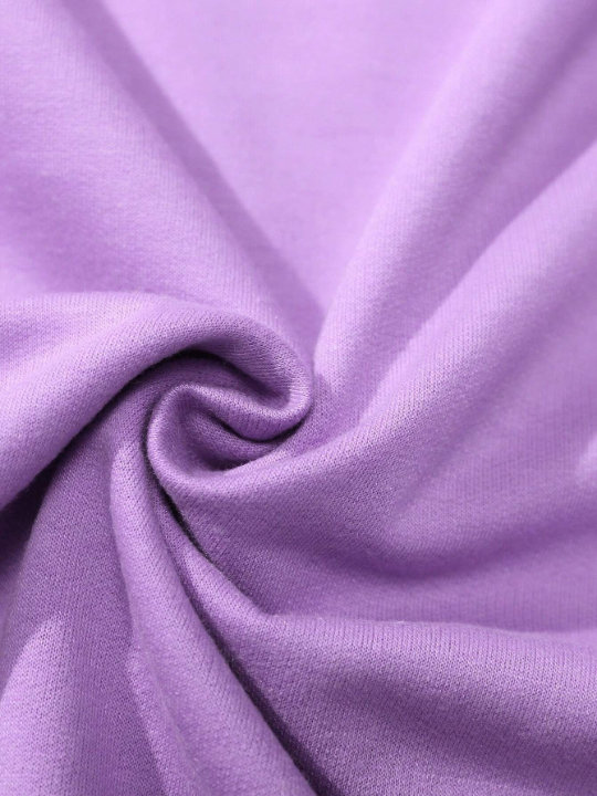 Rick and Morty | ROMWE Men Cartoon & Letter Graphic Kangaroo Pocket Drawstring Hoodie