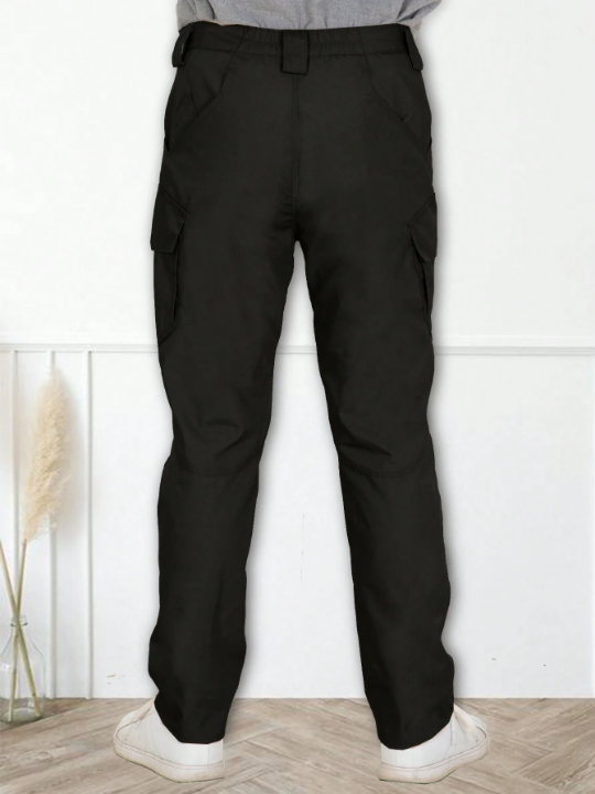 1pc Men's Outdoor Windproof Waterproof Elastic Waist Trousers