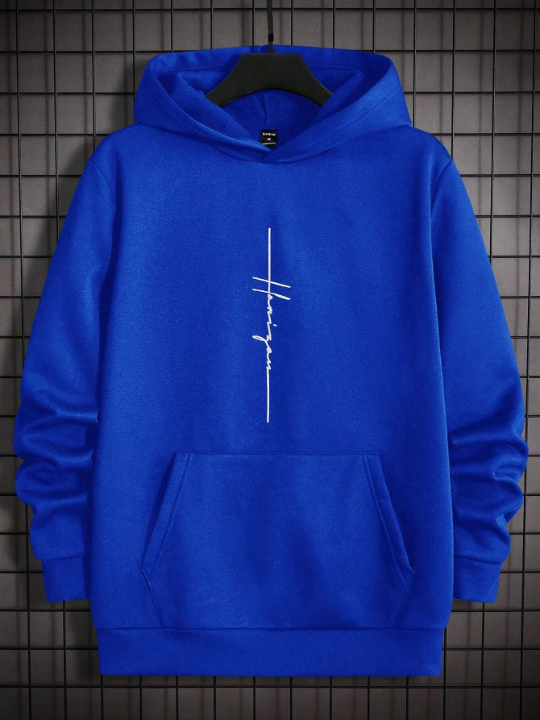 Manfinity Homme Men's Hoodie With Letter Print