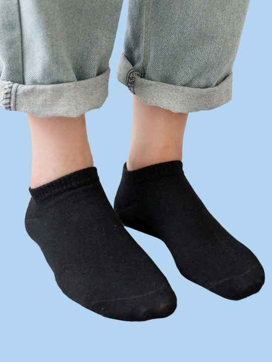 20 Pairs Women's Solid Color Ankle Socks