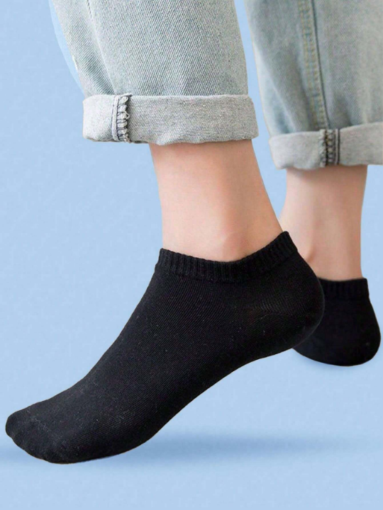 20 Pairs Women's Solid Color Ankle Socks