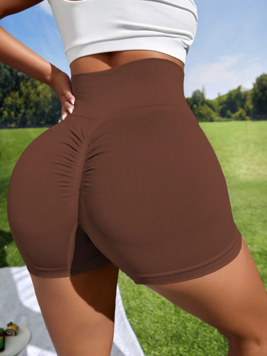 Yoga Basic Seamless Booty Scrunch Athletic Shorts