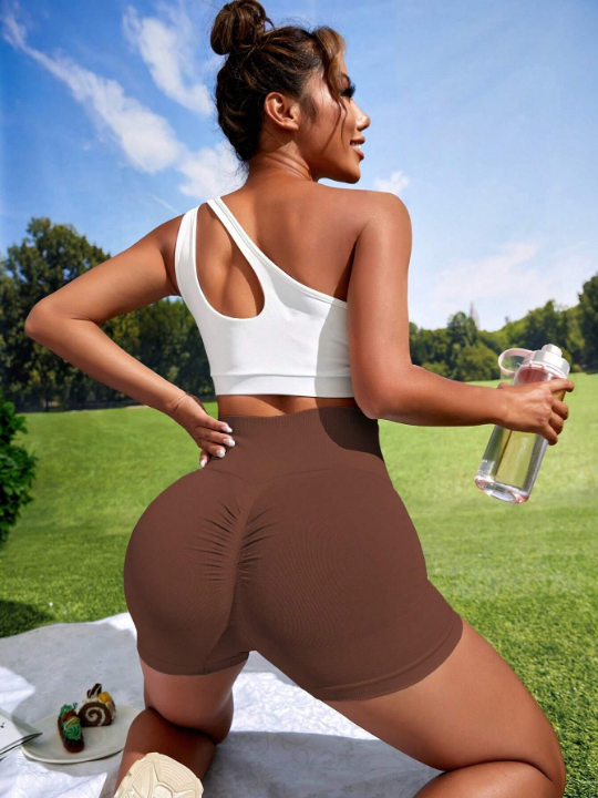 Yoga Basic Seamless Booty Scrunch Athletic Shorts