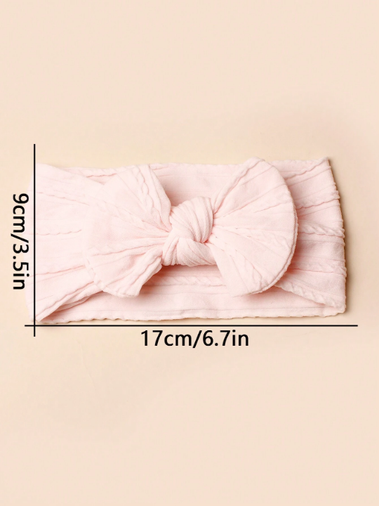 6pcs/Set Fashionable Baby Nylon Decorative Headbands For Daily Use In Early Spring