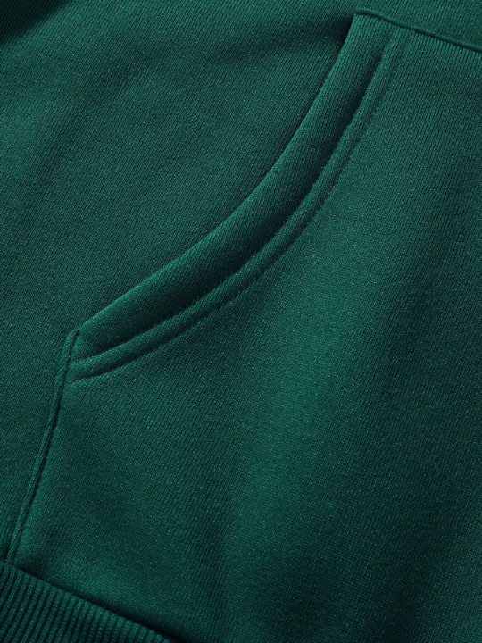 Manfinity EMRG Loose Fit Men's Hooded Casual Sweatshirt With Letter Print