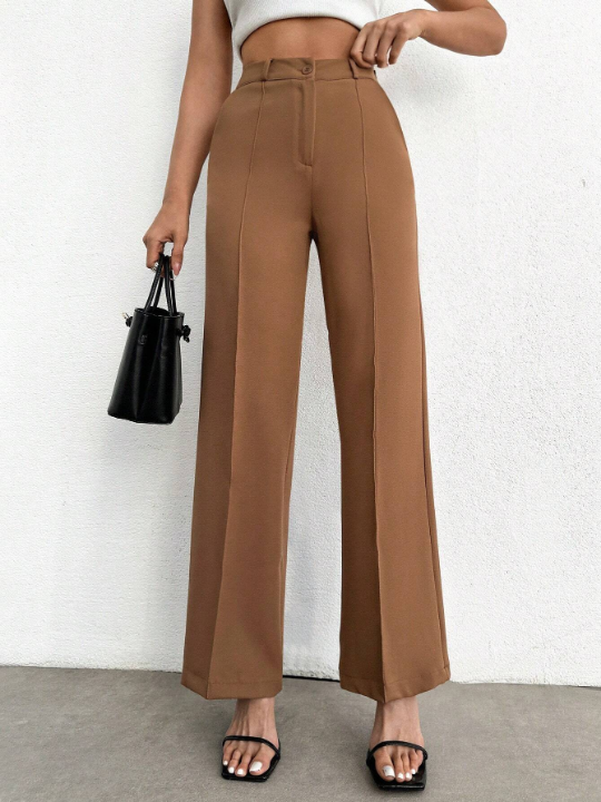 Women's Solid Color Straight Leg Pants