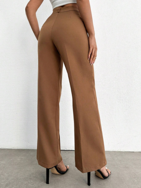 Women's Solid Color Straight Leg Pants