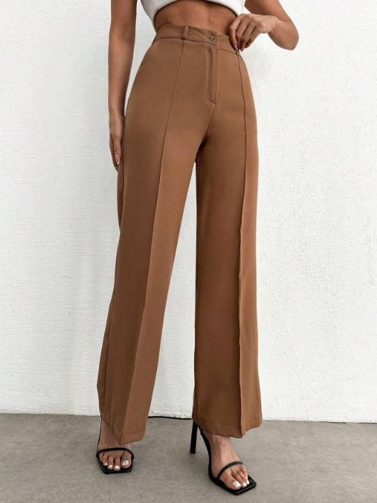 Women's Solid Color Straight Leg Pants