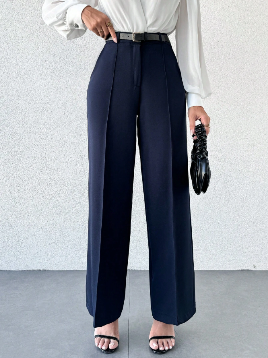 Women'S Solid Color Pants With Pockets