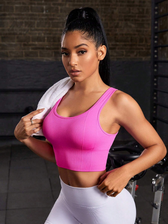 Women's Solid Color Sports Bra