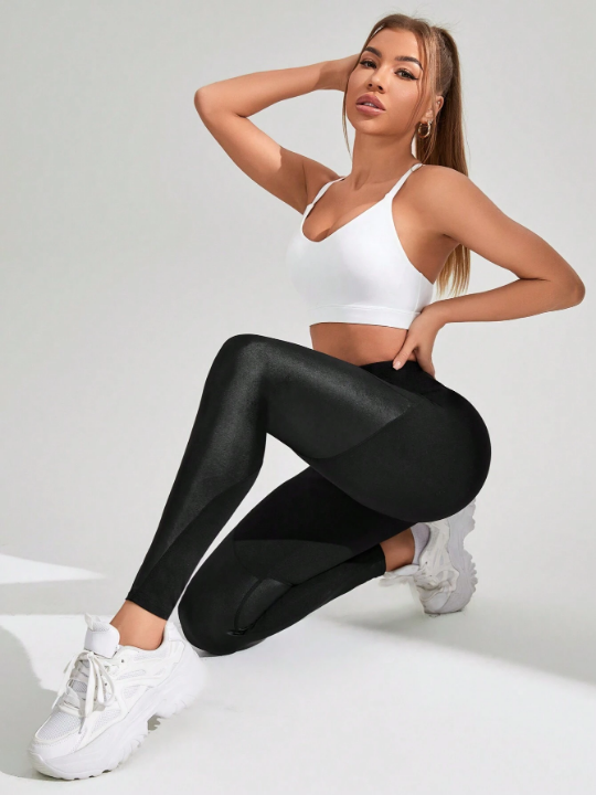 Sporty Compression Leggings With Butt Lift