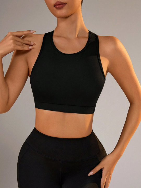 Backless Elastic Sports Bra