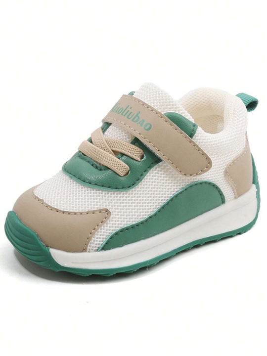 Spring/Autumn Newborn Baby Walking Shoes, Soft Bottom, Anti-Slip, Breathable Mesh Athletic Shoes, Unisex, 1-3 Years Old