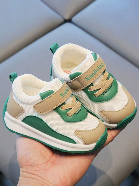 Spring/Autumn Newborn Baby Walking Shoes, Soft Bottom, Anti-Slip, Breathable Mesh Athletic Shoes, Unisex, 1-3 Years Old