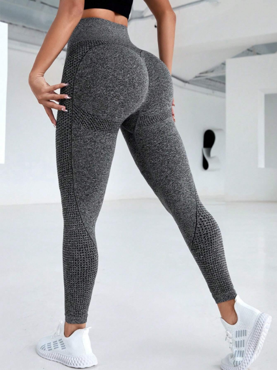 Yoga Basic Solid Tummy Control Sports Leggings