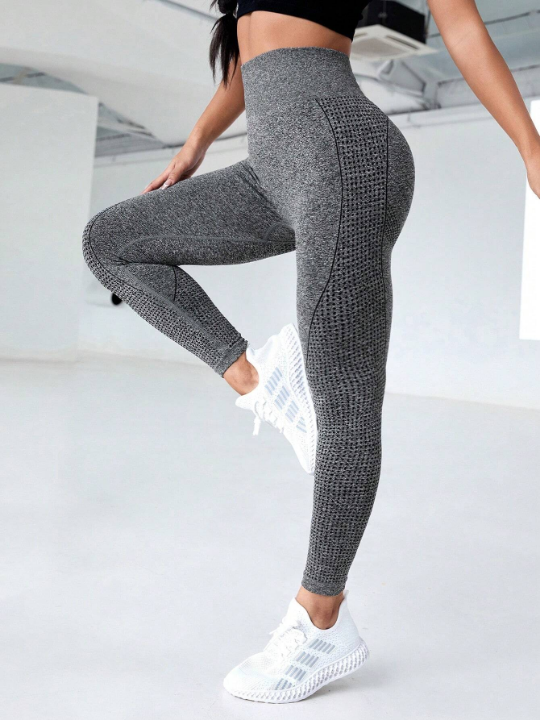 Yoga Basic Solid Tummy Control Sports Leggings