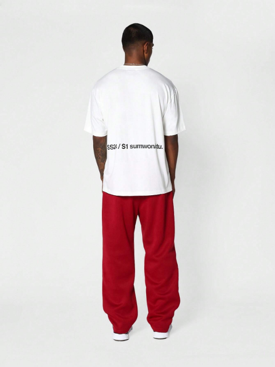 SUMWON Straight Fit Essential Drop Crotch Jogger