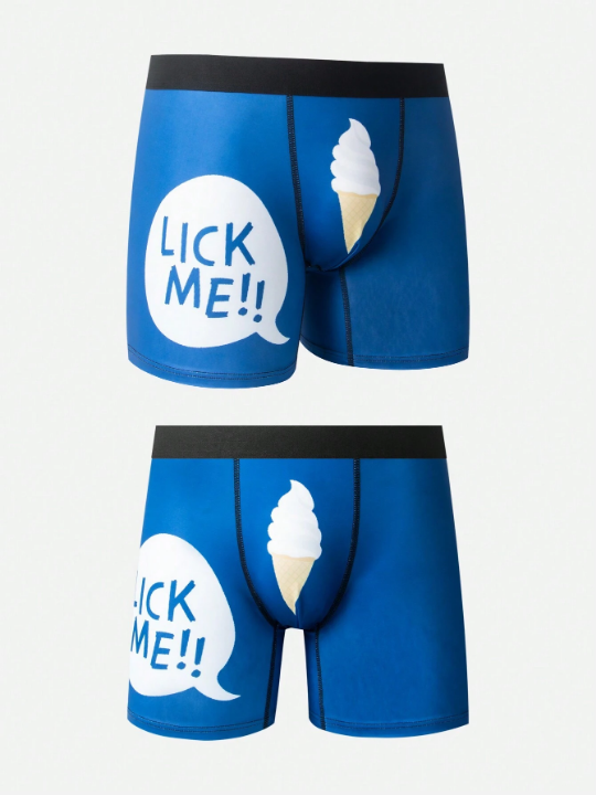 Men's Ice Cream Printed Boxer Briefs