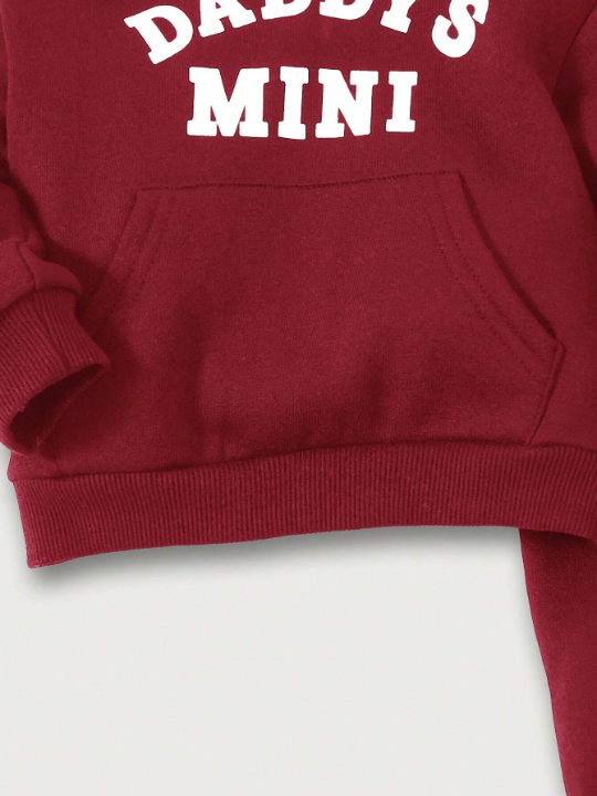 Cozy Cub Baby Boy Letter Pattern Hoodie & Sweatpants