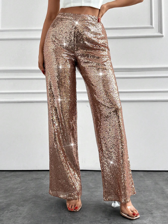 Women's Sparkle Straight Leg Pants