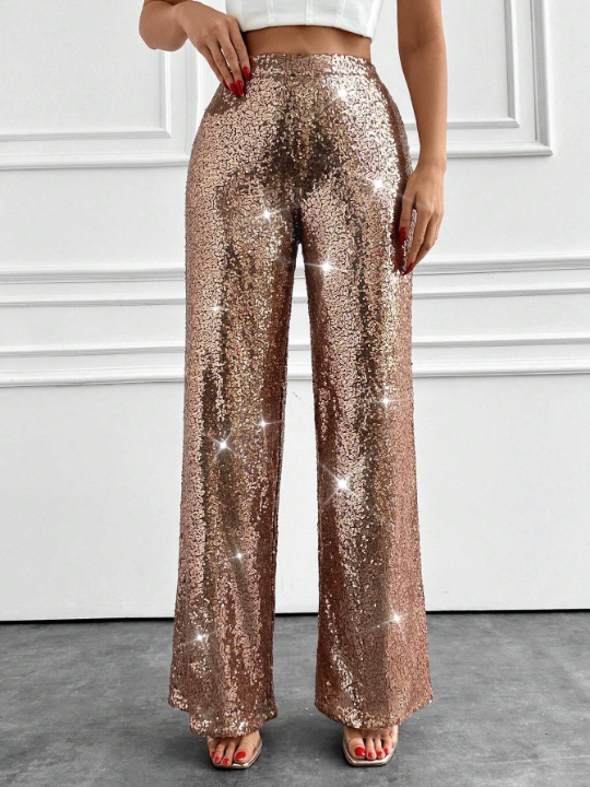 Women's Sparkle Straight Leg Pants