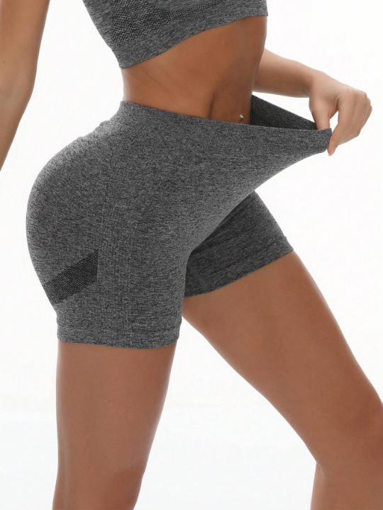 Sport Shorts With Back V Waist And Butt Scrunch Design