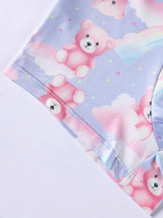 Men's Cartoon Bear Pattern Boxer Briefs