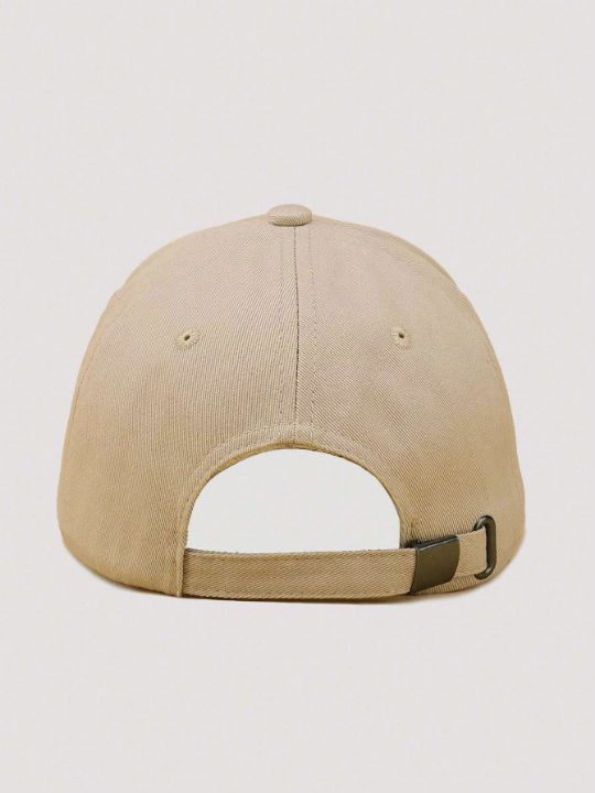 1pc Men's Simple Casual Adjustable Baseball Cap With Letter Print, Suitable For Daily Wear