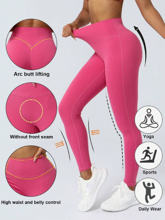 Seamless Yoga Fitness Athletic Butt Lifting Workout Leggings