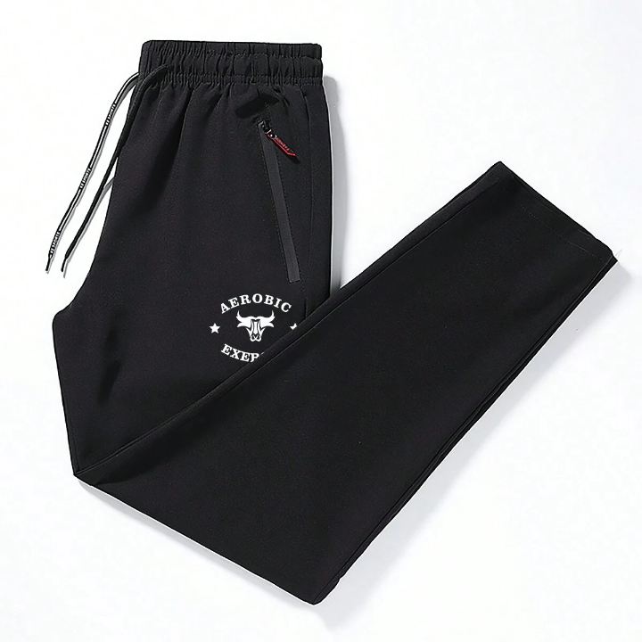 Men's Quick-Dry Sports Pants, Men's New Weave, Lightweight And Breathable Sports & Casual Trousers With Elastic Cuffs