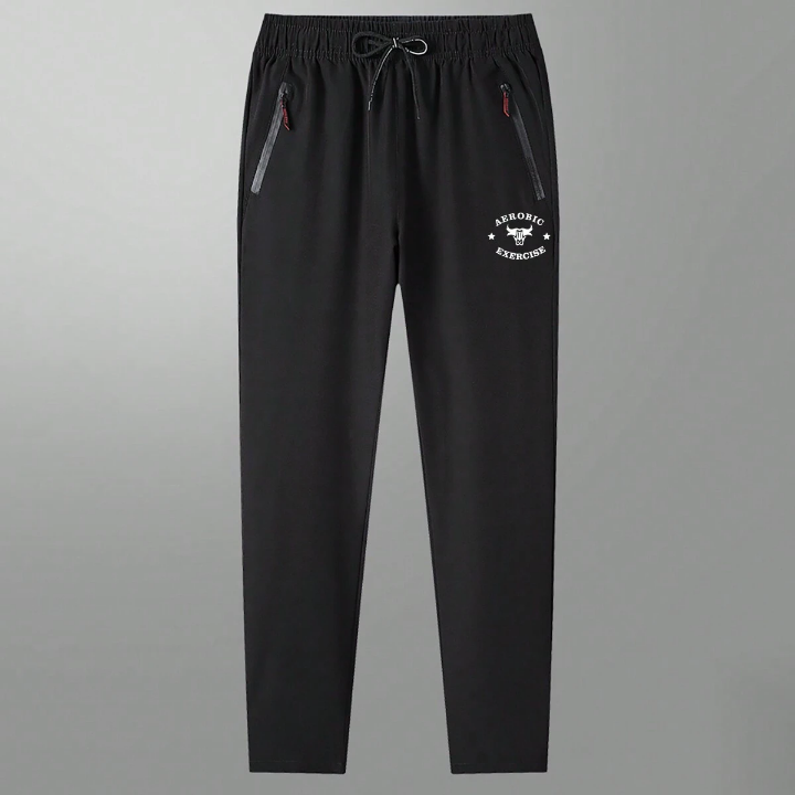 Men's Quick-Dry Sports Pants, Men's New Weave, Lightweight And Breathable Sports & Casual Trousers With Elastic Cuffs