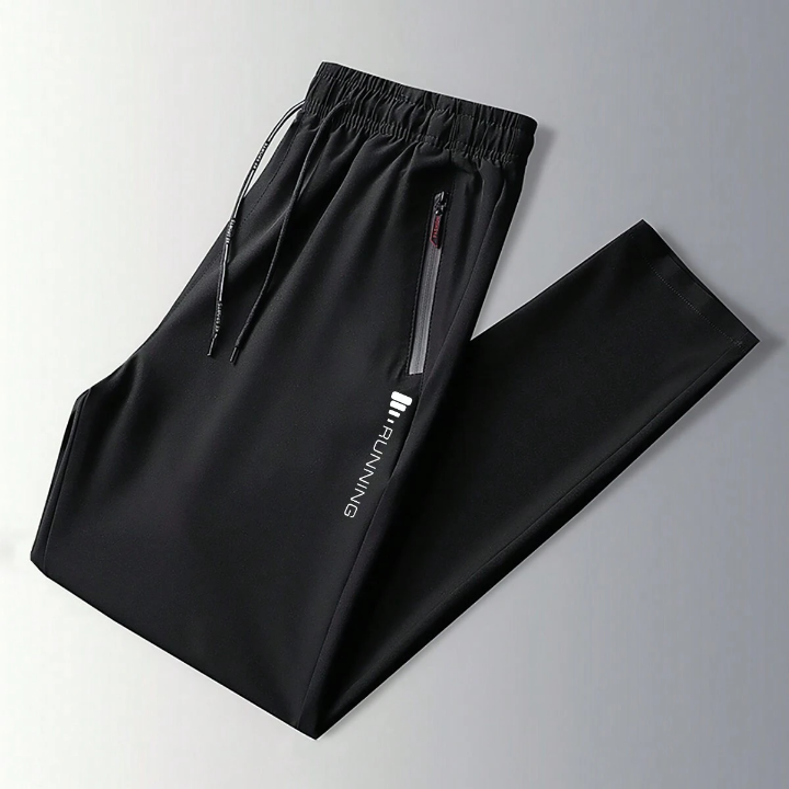 Men's Quick-Drying Sport Pants With Elastic Cuff, New Woven Thin Breathable Sports & Casual Trousers