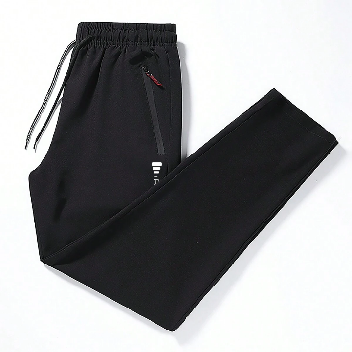 Men's Quick-Drying Sport Pants With Elastic Cuff, New Woven Thin Breathable Sports & Casual Trousers