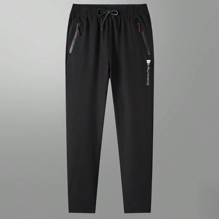 Men's Quick-Drying Sport Pants With Elastic Cuff, New Woven Thin Breathable Sports & Casual Trousers