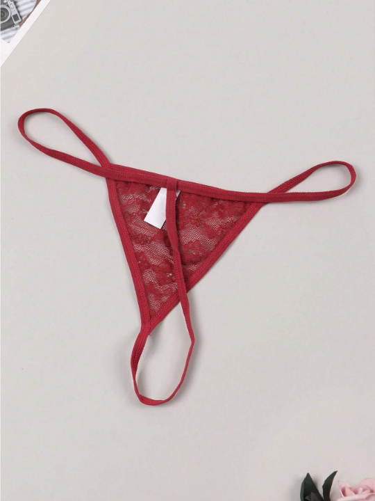 Women's Sexy, Lightweight, Comfortable And Breathable Lace & Mesh G-String Panties