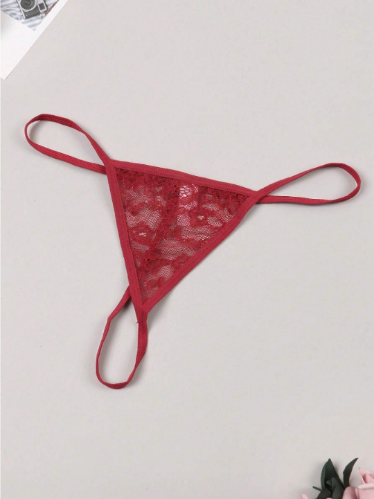 Women's Sexy, Lightweight, Comfortable And Breathable Lace & Mesh G-String Panties