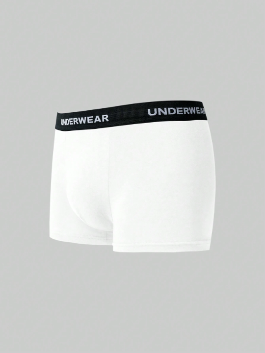 Men's Letter Printed Boxer Briefs (5pcs/Set)