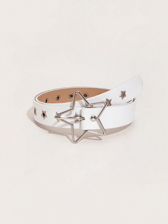 1pc Women's Fashionable Punk Style Star Cutout Waist Belt For Music Festival Punk Series