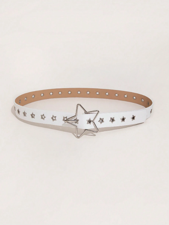 1pc Women's Fashionable Punk Style Star Cutout Waist Belt For Music Festival Punk Series