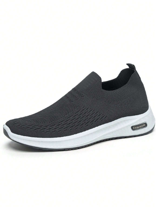 Men's Slip On Walking Shoes Lightweight Casual Running Sneakers Athletic Casual Gym Knit Sock Sneakers